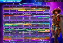 Расписание событий (Ноябрь 2026)